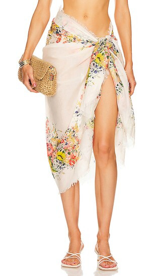 Printed Pareo in Ivory Floral | Revolve Clothing (Global)