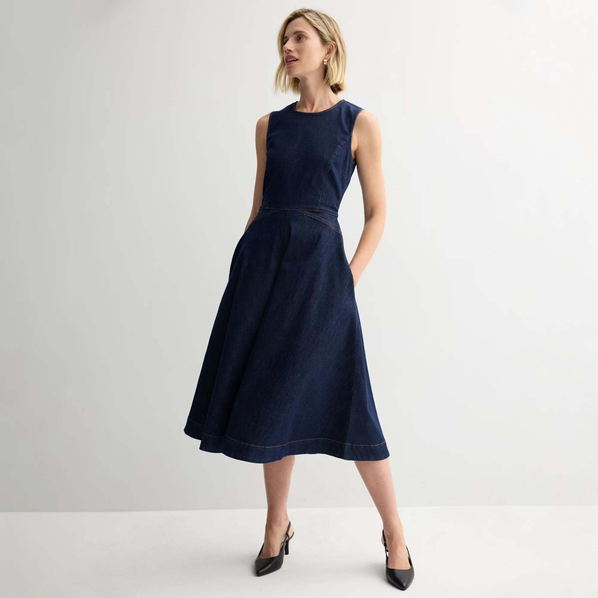 Women's Nine West Fit and Flare Midi Dress | Kohl's