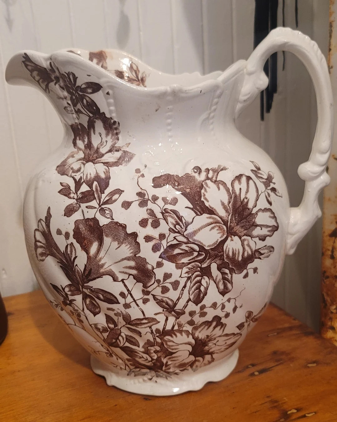 Stunning Large Transferware Pitcher - Etsy | Etsy (US)