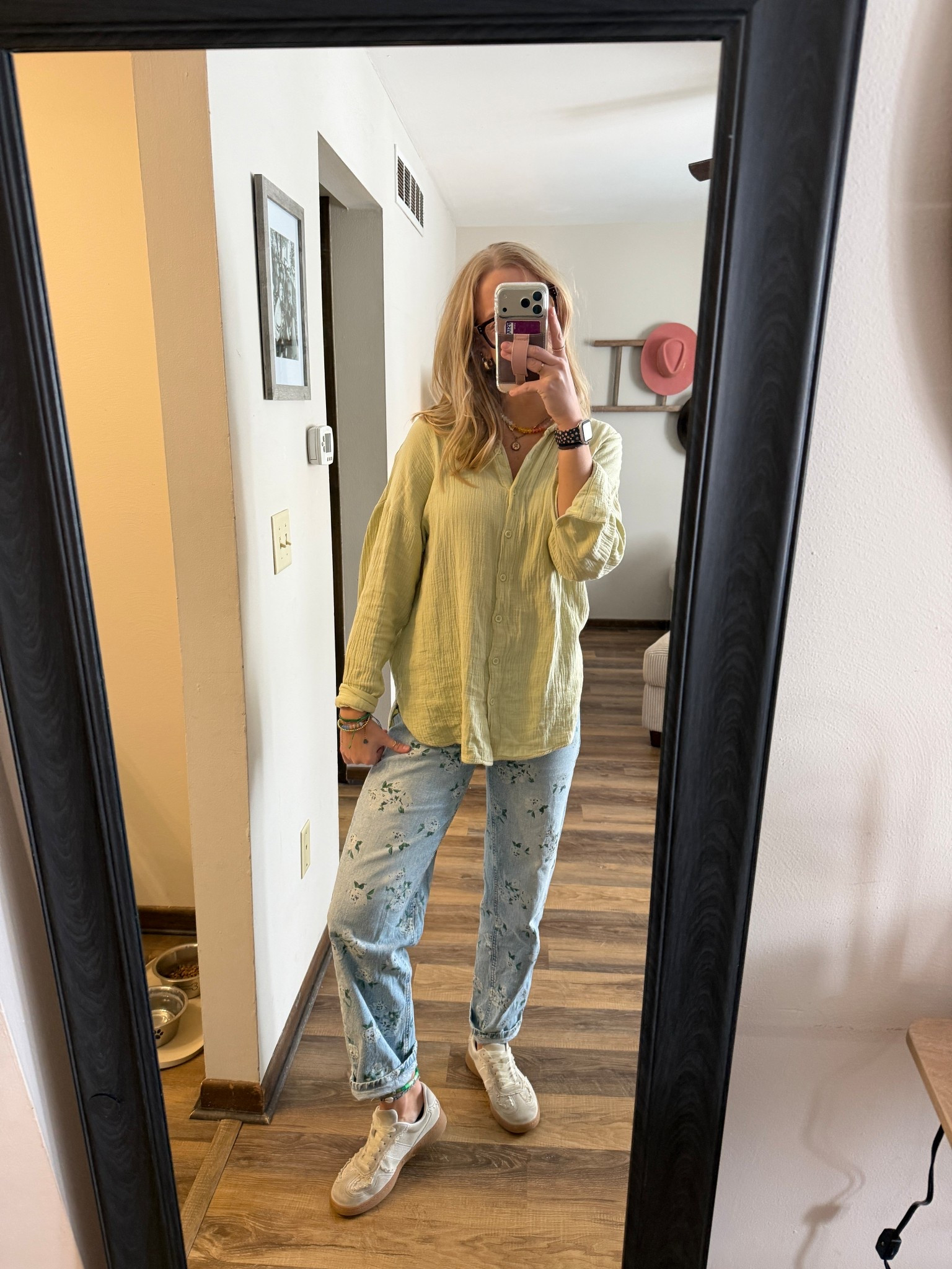 Tuesday’s Office outfit – 03.17.26 💚🪻

size 2 in Wild Fable jeans from @Target 
Medium in Amazon coverup (it is a set with shorts but decided to wear the top with jeans)
Small Tall in Old Navy tank top
8.5 in free people dupe sneakers from Amazon

#springoutfit #outfitoftheday #ootd #Amazonfashion #Amazonstyle #Amazonsets #Targetjeans #Targetstyle #WildFablejeans #greentop

#LTKSeasonal #LTKootd #LTKSaleAlert