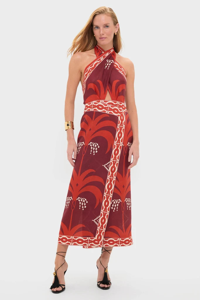 Wine and Red Buen Viento Ankle Dress | Tuckernuck (US)