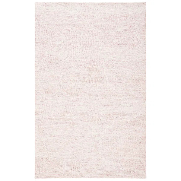 Goin Handmade Tufted Wool Area Rug in Pink | Wayfair North America
