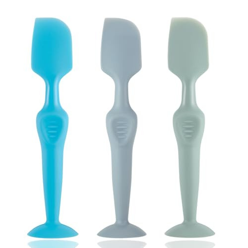 Seeway Diaper Creams Spatula Applicator - Perfect for Baby Butt Paste Diaper Rash Brush and Cream Spatula for Easy Application - Baby Diaper Spatula Suitable for Aquaphor, Desitin (blue+grey+green) | Amazon (US)