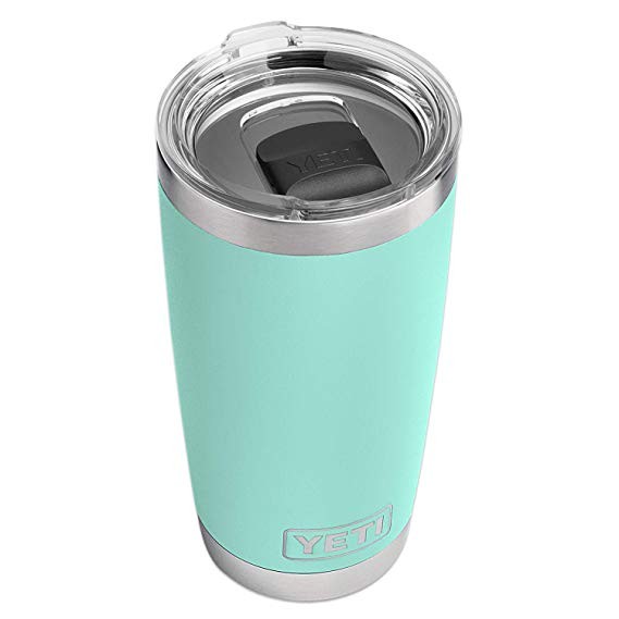 YETI Rambler 20 oz Stainless Steel Vacuum Insulated Tumbler w/MagSlider Lid, Seafoam | Amazon (US)
