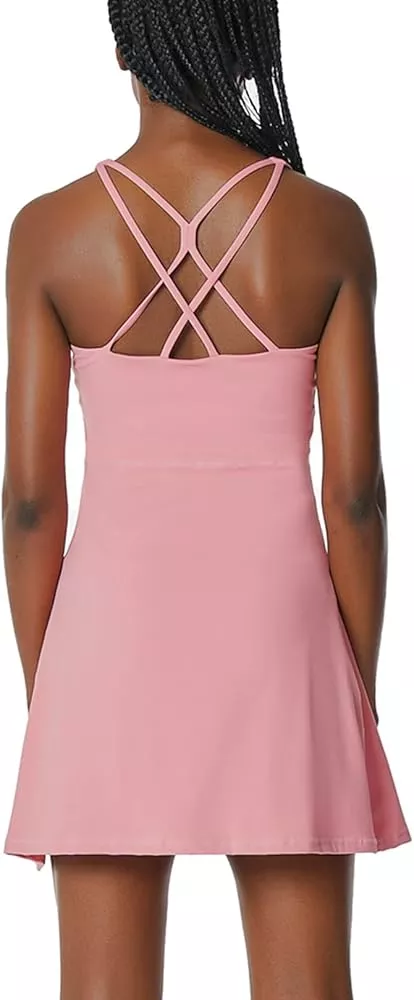  Womens Tennis Dress with Shorts Underneath Workout