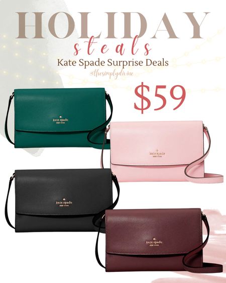 ONLY $59!! Kate Spade Surprise Sale! 🎄

| Kate Spade | designer | bag | purse | under 100 | gift guide | for her | seasonal | holiday | 

#LTKGiftGuide #LTKHoliday #LTKsalealert