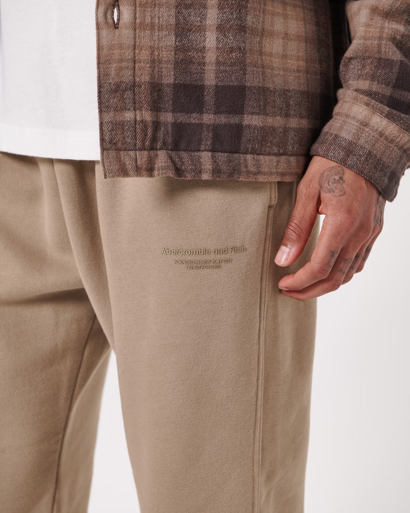 Men's Small-Scale Logo Joggers | Men's Bottoms | Abercrombie.com | Abercrombie & Fitch (US)