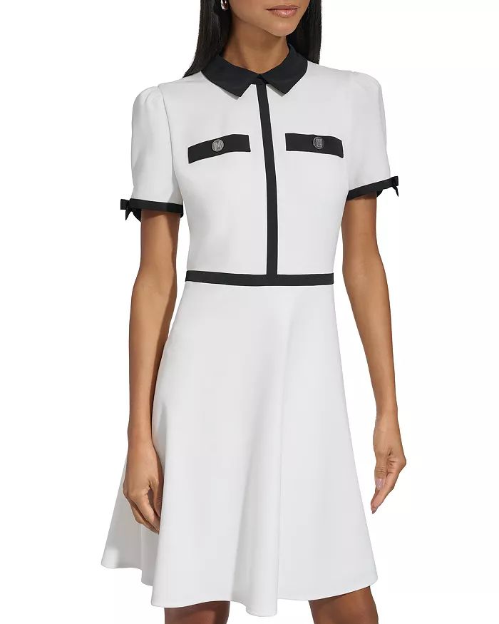 Bow Sleeve A Line Mini Dress | Bloomingdale's (US)