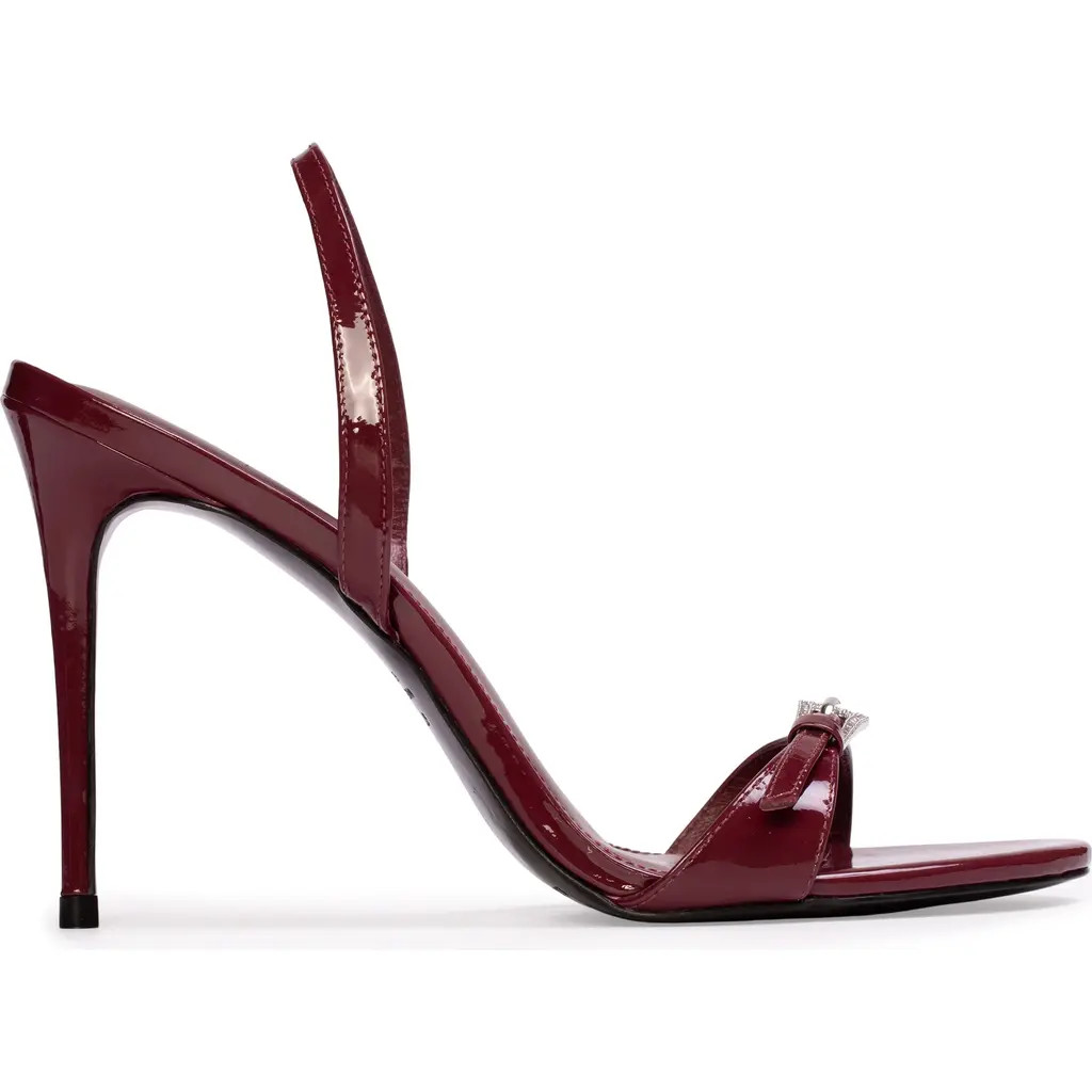 BLACK SUEDE STUDIO Romi 100 Patent Sandal in Ruby Patent Leather at Nordstrom, Size 42 | Nordstrom
