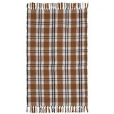 My Texas House Fall Taupe Plaid Indoor/Outdoor Layering Rug, 38" x 58" | Walmart (US)