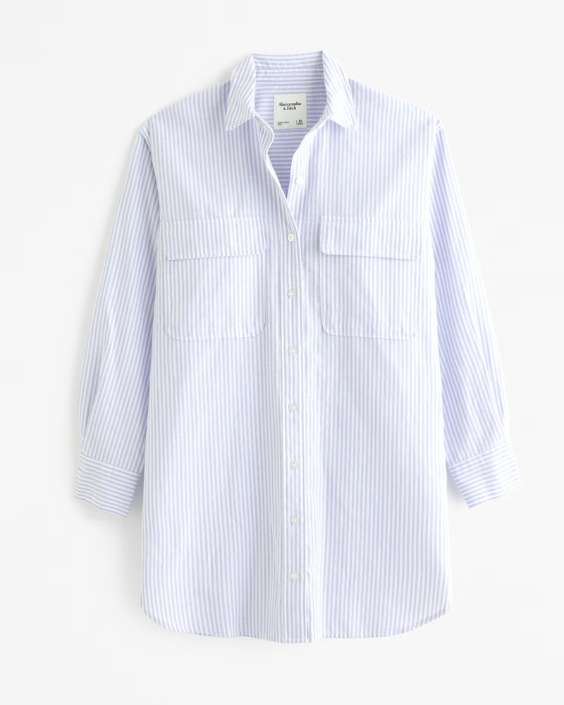 Oxford Mini Shirt Dress | Abercrombie & Fitch (US)