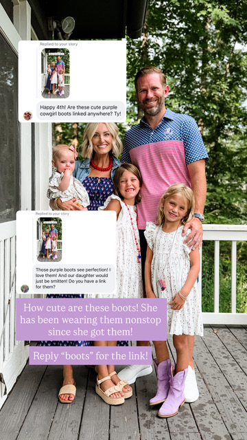 Hazel has been wearing these purple cowgirl boots constantly!

Loverly Grey, cowgirl boots, kids shoes, girls shoes, tecovas, cowboy boots

 

 #LTKSeasonal #LTKKids