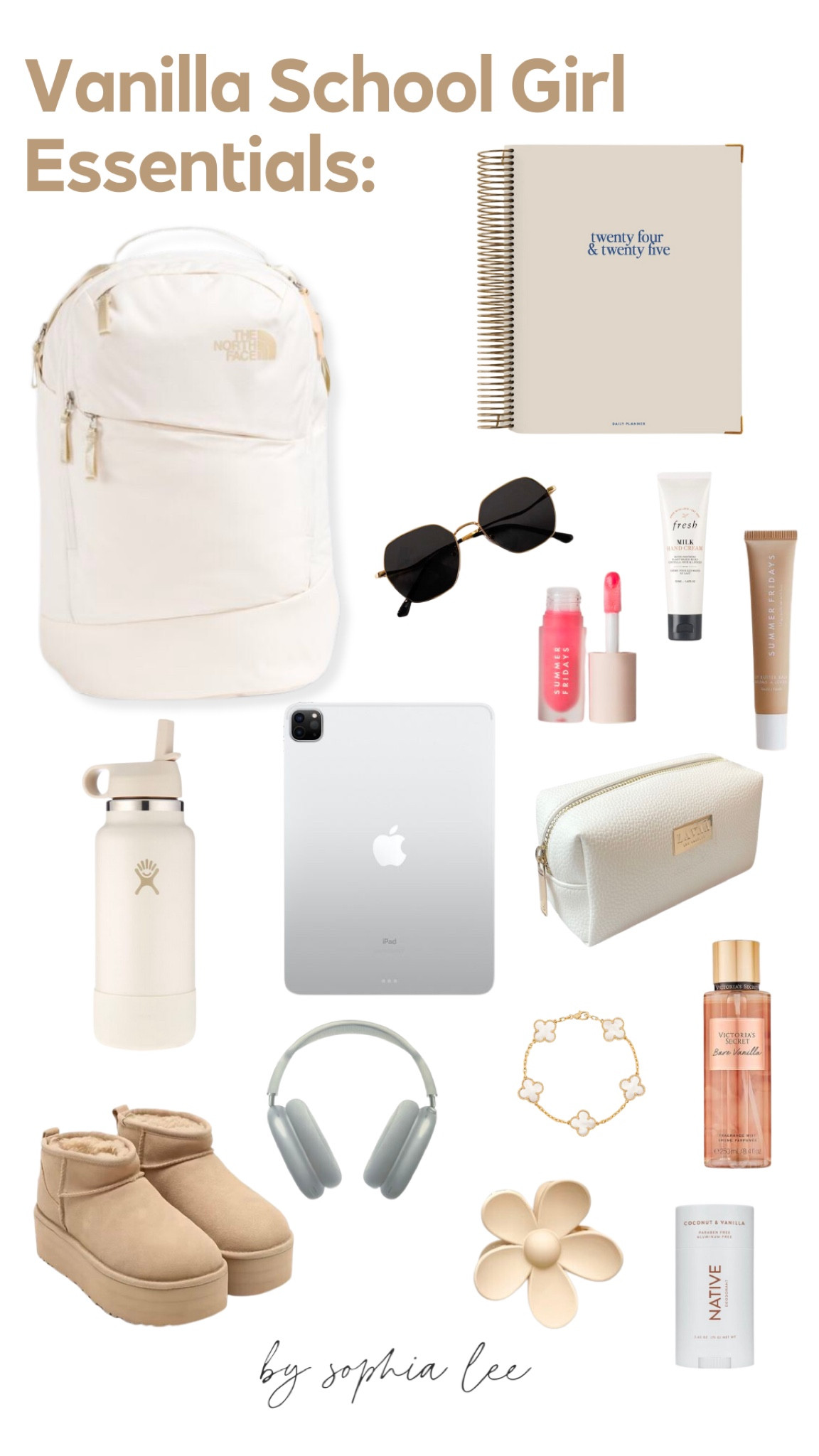 Vanilla school girl essentials 