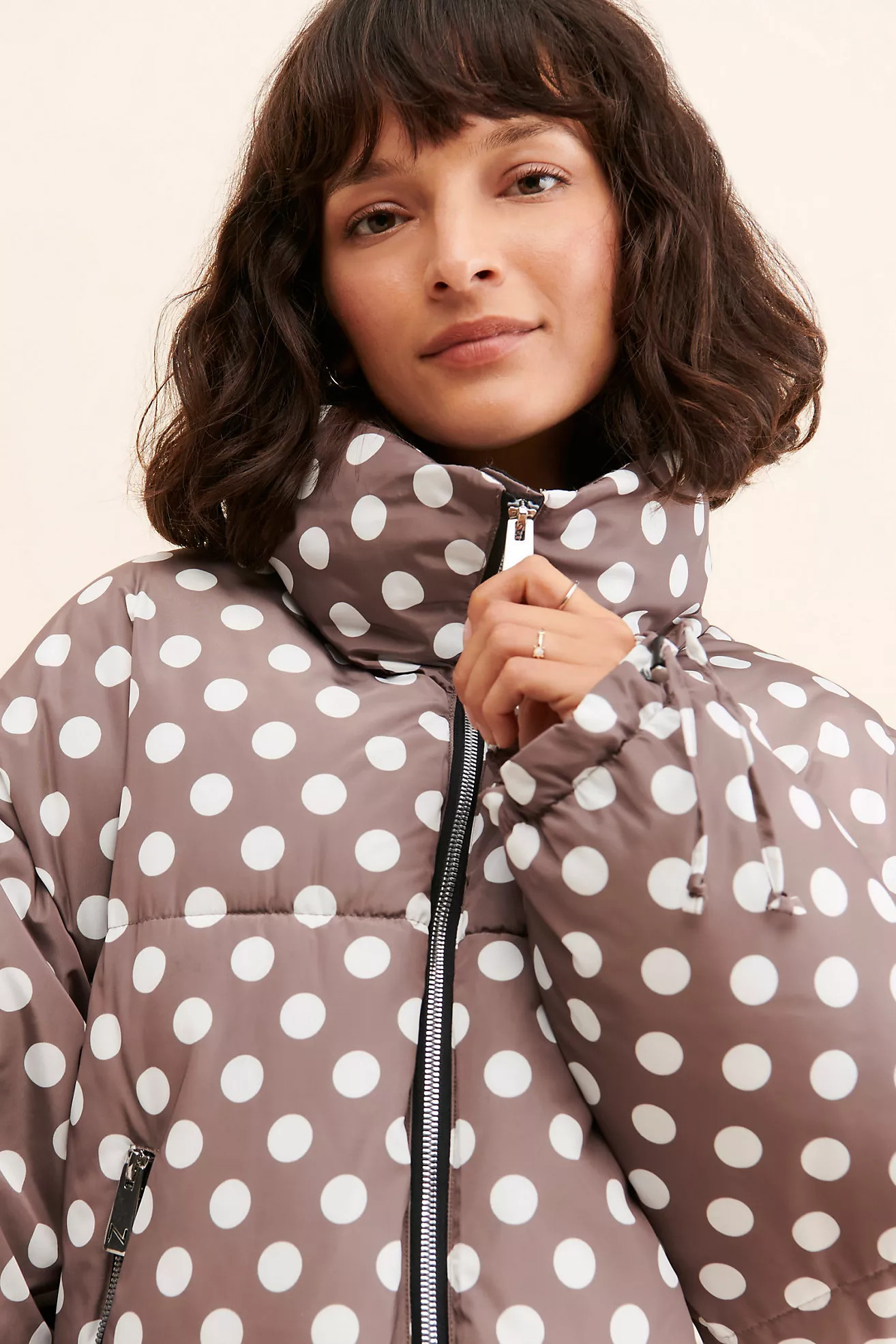 Noize Faika Polka Dot Puffer | Anthropologie (US)
