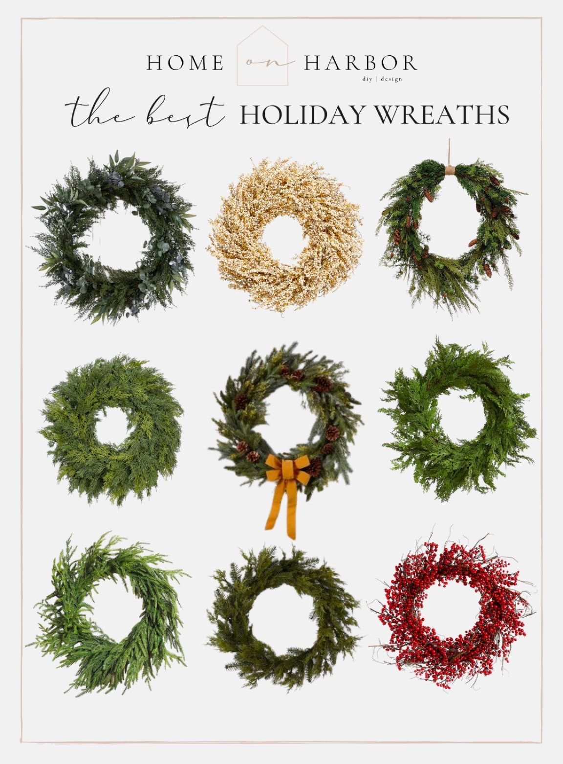Holiday decor: wreaths for Christmas, thanksgiving. 

#LTKSeasonal #LTKhome #LTKHoliday