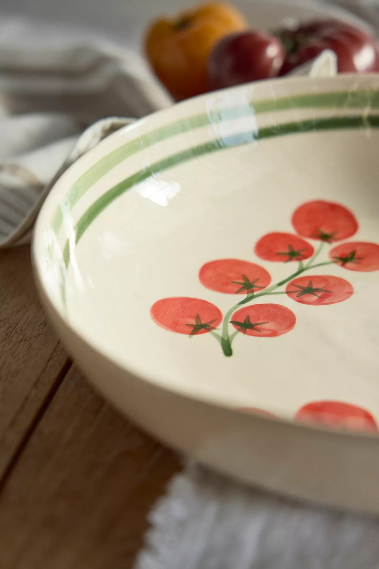 Garden Tomato Stoneware Serving Bowl | Anthropologie (US)