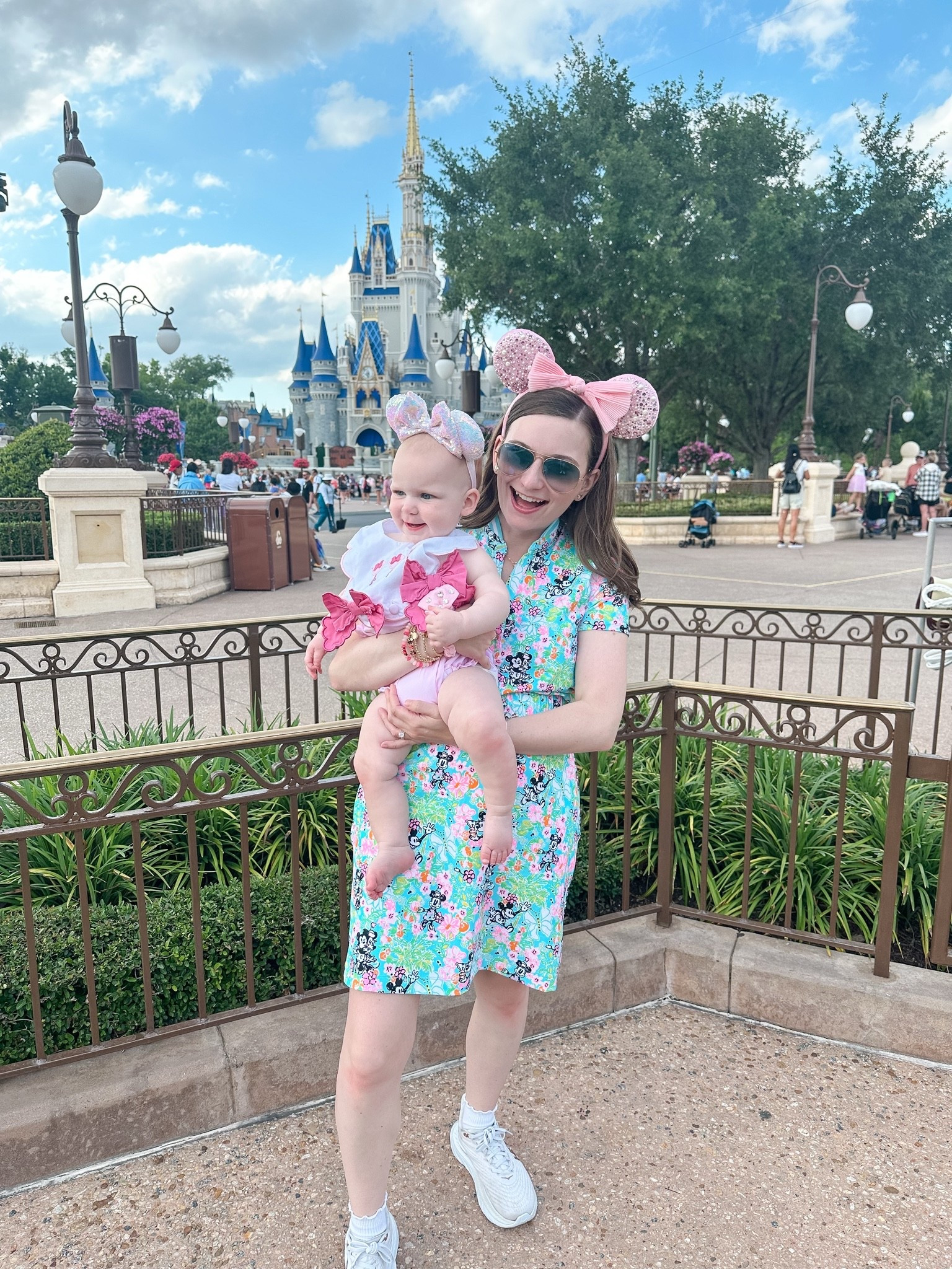 •When mommy (aka me) forgets to charge the camera so iPhone pictures from Magic Kingdom will have to do🥲 rookie mistake! But at least our outfits were cute 🤣🩷•

#LTKootd #LTKstorytime