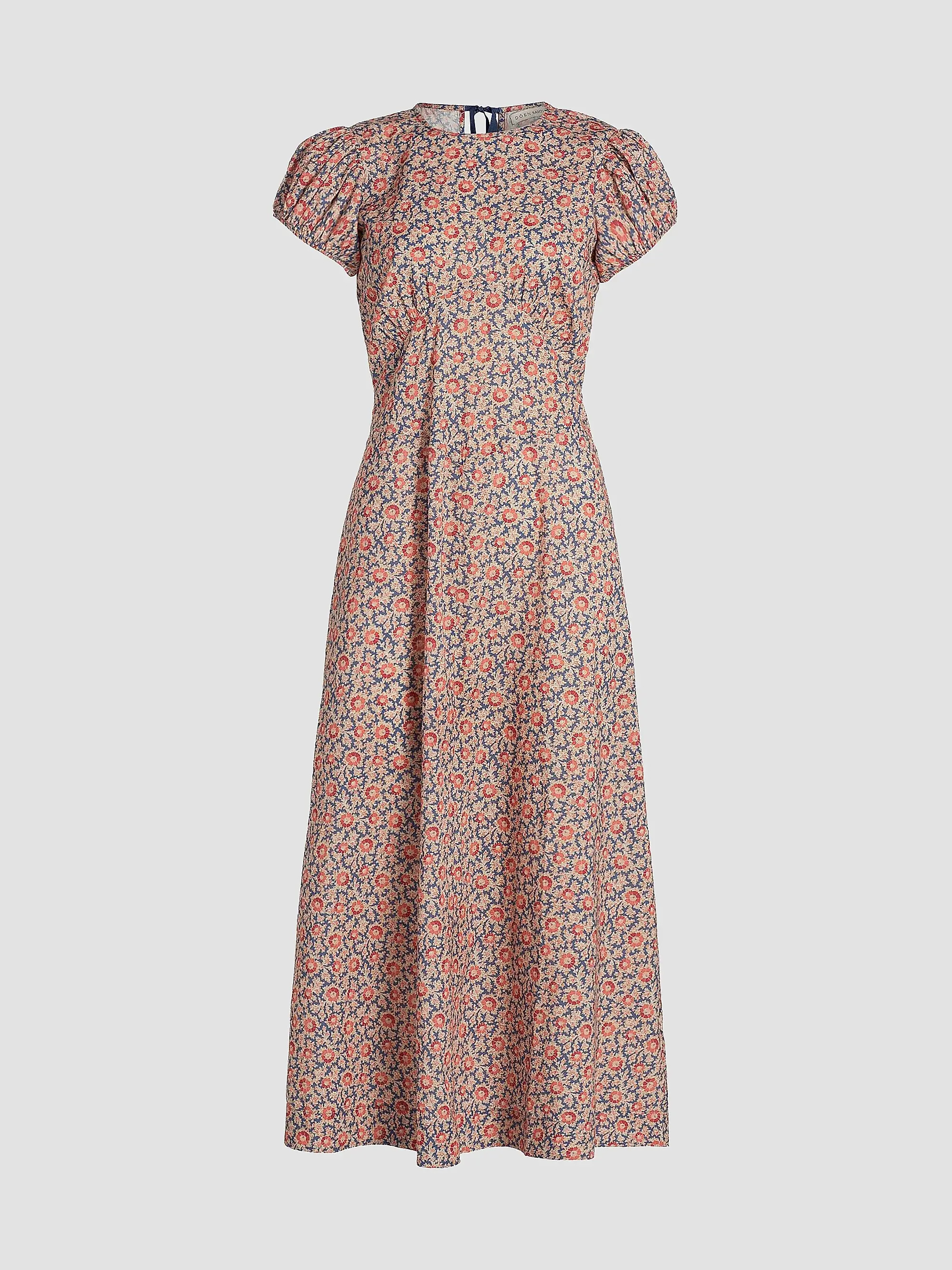 Rhodia Floral Puff Sleeve Midi-Dress | Saks Fifth Avenue
