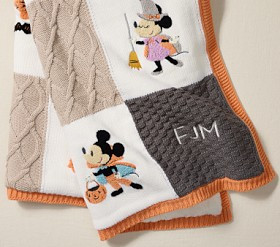 Disney Mickey Mouse and Friends Halloween Heirloom Baby Blanket | Pottery Barn Kids