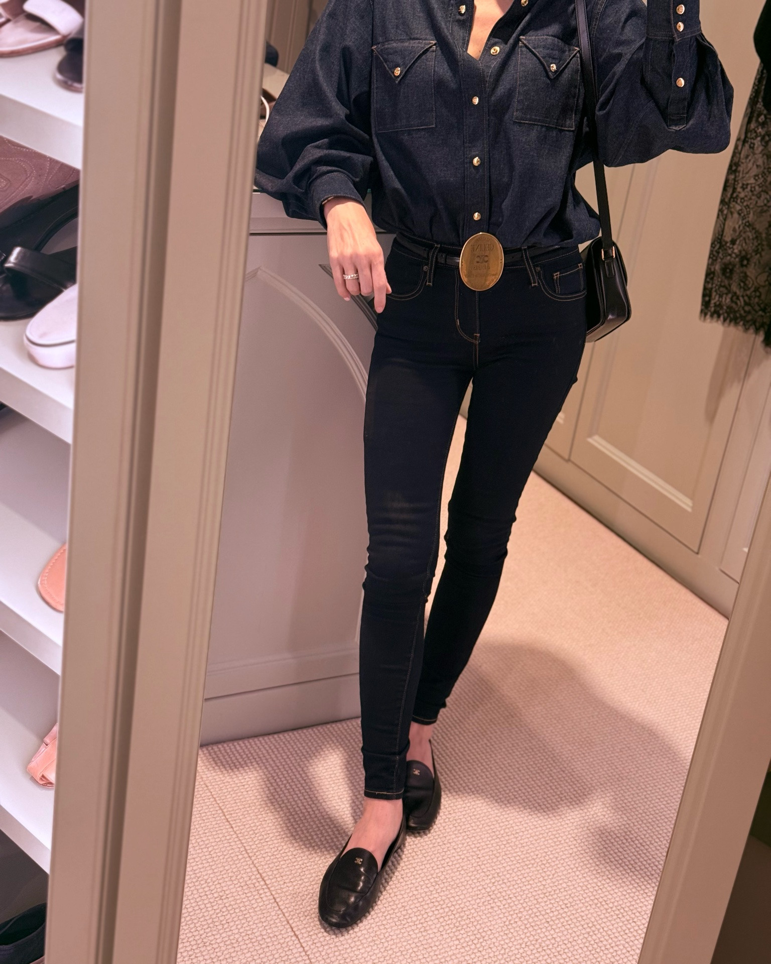 Weekend fun ✨

I have collected these Celine pieces over the last year+ and it’s finally cool enough to wear them all together. This look was in their ad campaign (but with white booties) and it’s a cool classic look that works well in Dallas, for work travel and the ranch. 

My jeans are a size 25 long and are stretchy and comfortable. They are such a great alternative to the similar style Celine showed with this.

#LTKootd #LTKTravel #LTKWorkwear