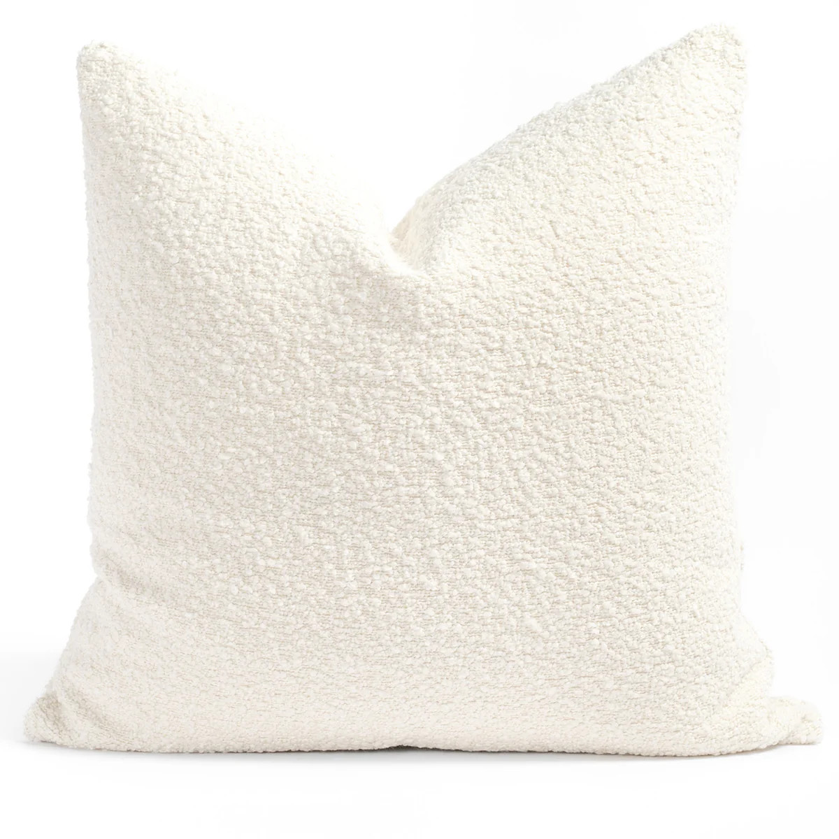 Cambie Boucle 22x22 Pillow, Chalk | Tonic Living