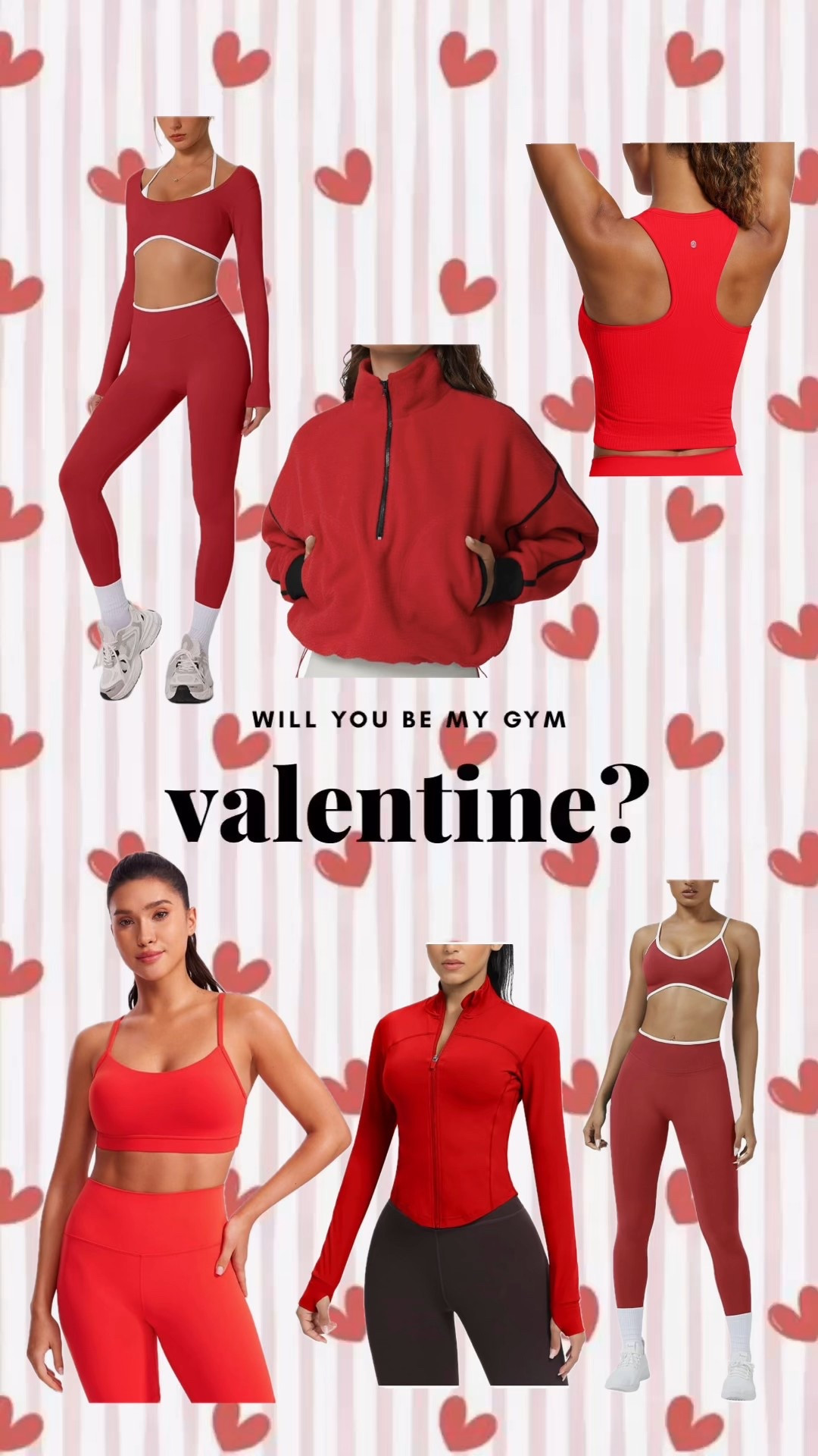 Valentines date? At the gym, yes please! Some cute workout sets for valentines day 🩷💝

#LTKfitnessgoals #LTKValentine #LTKgrwm
