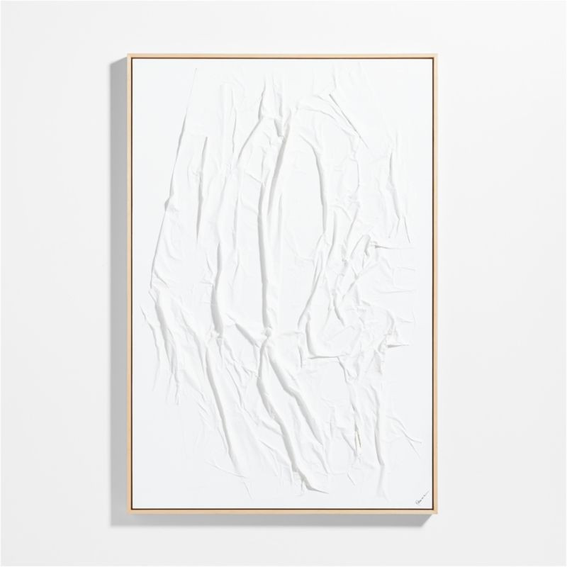"Aspen" by Patrick St.Germain 41"x61" WhiteTextured Framed Wall Art Print + Reviews | Crate & Bar... | Crate & Barrel