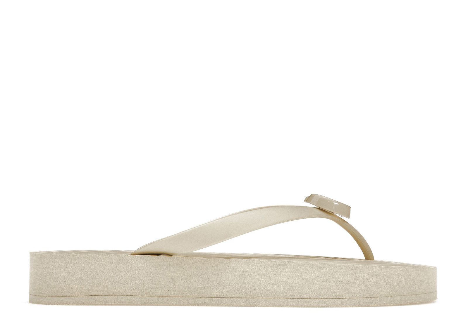 Gucci Chevron Thong Sandal White Rubber | StockX