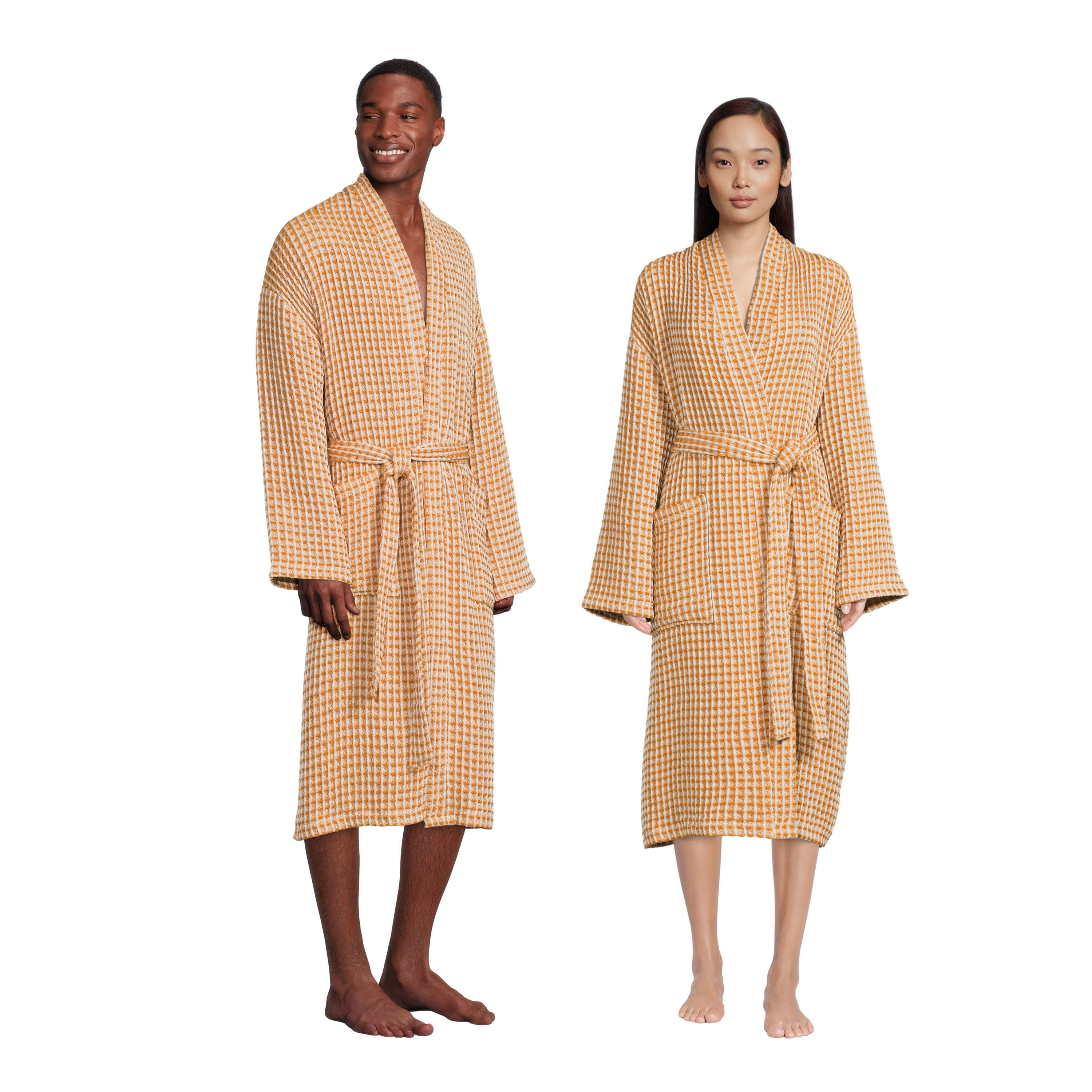 Cotton Waffle Weave Unisex Robe | World Market