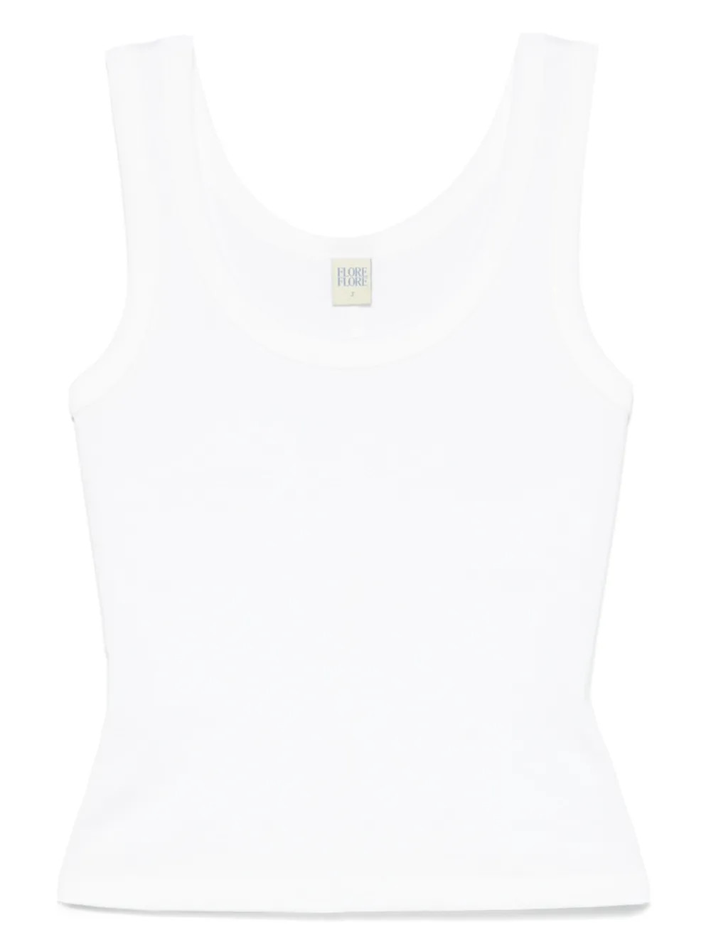 FLORE FLORE Organic Cotton Tank Top | White | FARFETCH | Farfetch Global