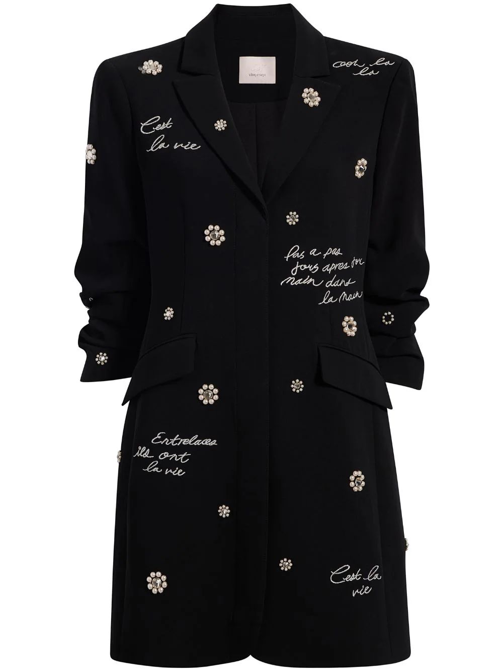 embellished-detail blazer dress | Farfetch Global