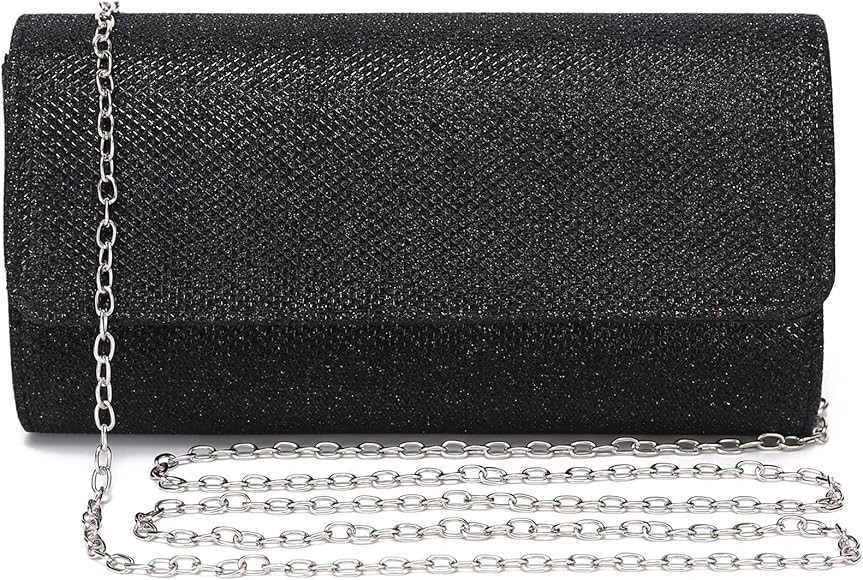 Outrip Women's Evening Bag Clutch Purse Glitter Party Wedding Handbag with Chain | Amazon (US)