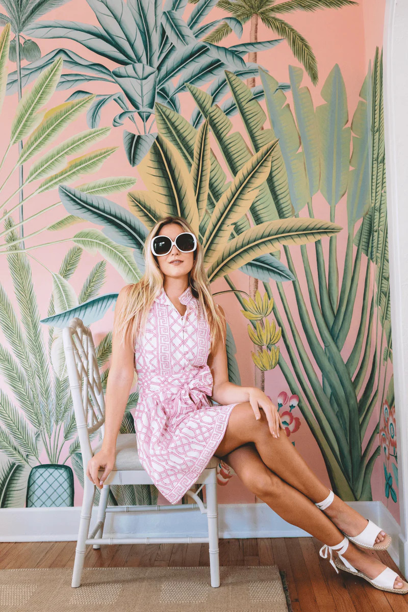 Sue Sartor Sleeveless Flounce™️ Mini | Hibiscus Bamboo | SUE SARTOR