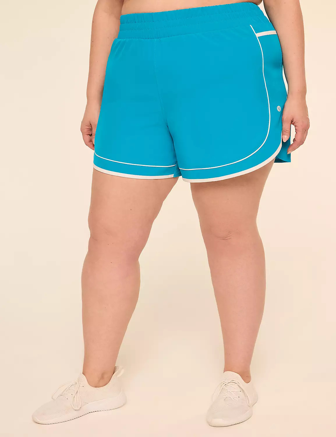 LIVI Stretch Woven Colorblock Short | LaneBryant | Lane Bryant (US)