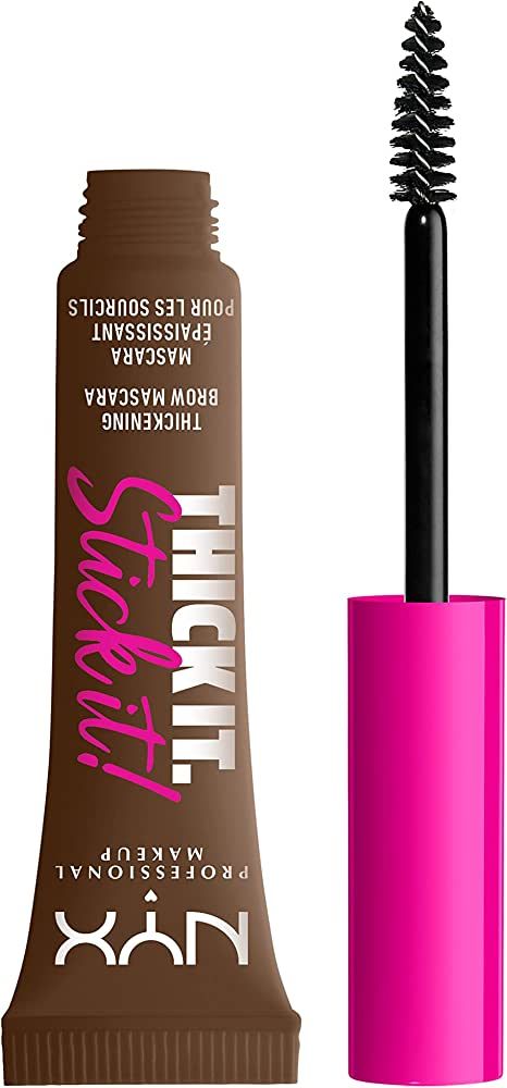 NYX PROFESSIONAL MAKEUP Thick It Stick It Thickening Brow Mascara, Eyebrow Gel - Brunette | Amazon (US)
