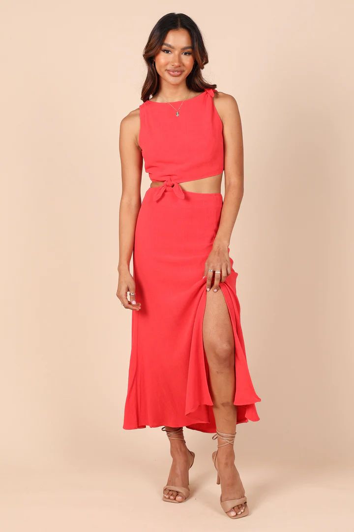 Alexa Cut Out Dress - Red | Petal & Pup (US)