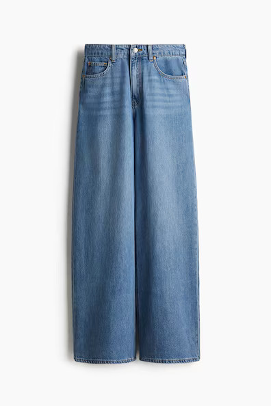 H & M - Wide High Jeans - Blue | H&M (US + CA)