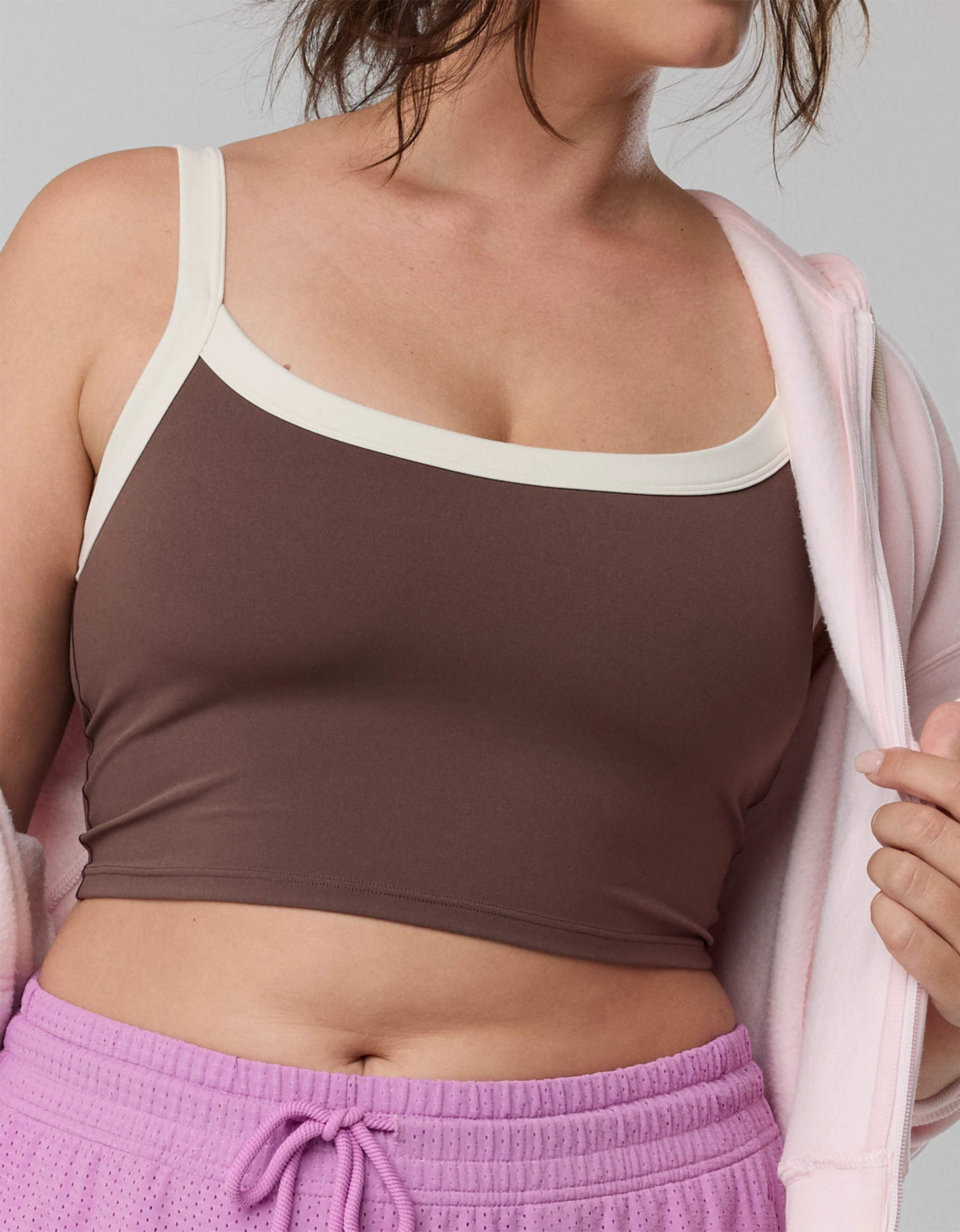 Offline By Aerie Real Me Low Key Ringer Longline Sports Bra | Aerie