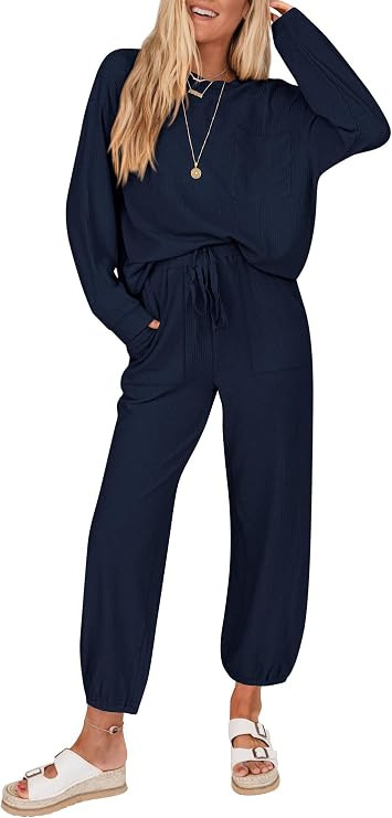 KIRUNDO Lounge Sets for Women 2026 Fall Comfy Postpartum Going Home Outfits | Amazon (US)