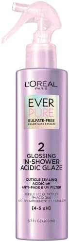 L'Oreal Paris Sulfate Free Glossing In Shower Acidic Glaze, Intensifies Hair Shine & Smoothness, ... | Amazon (US)