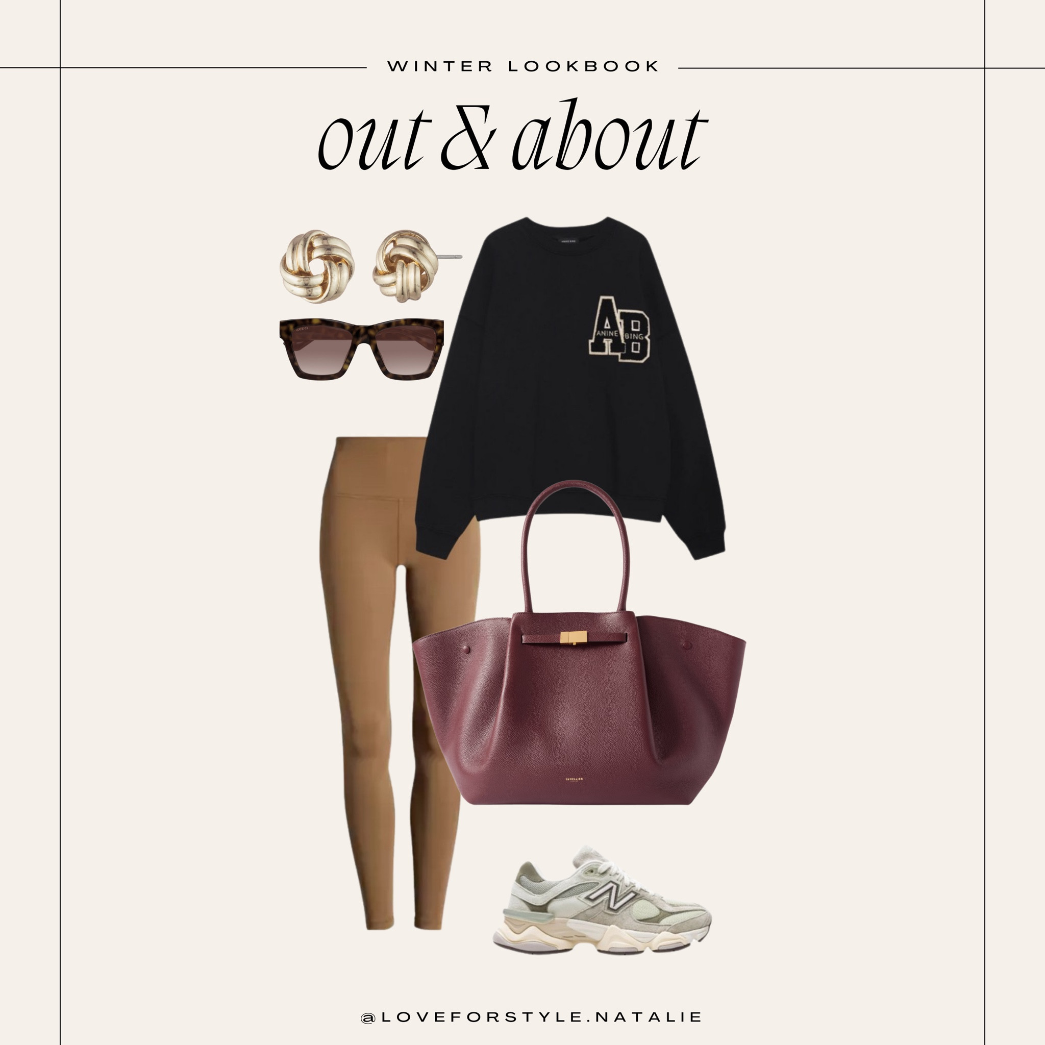 Outfit inspo | alo yoga | new balance sneakers | gucci sunglasses | gold earrings | nordstrom | demellier tote 

#LTKFitness #LTKSaleAlert #LTKActive