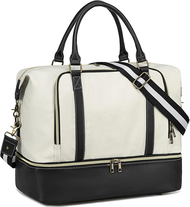 CAMTOP Women Ladies Travel Weekender Bag Overnight Duffel Carry-on Tote Bag fit 15.6 Inch Laptop ... | Amazon (US)