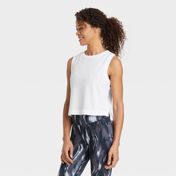 Women's Active Cropped Tank Top - All in Motion™ | Target