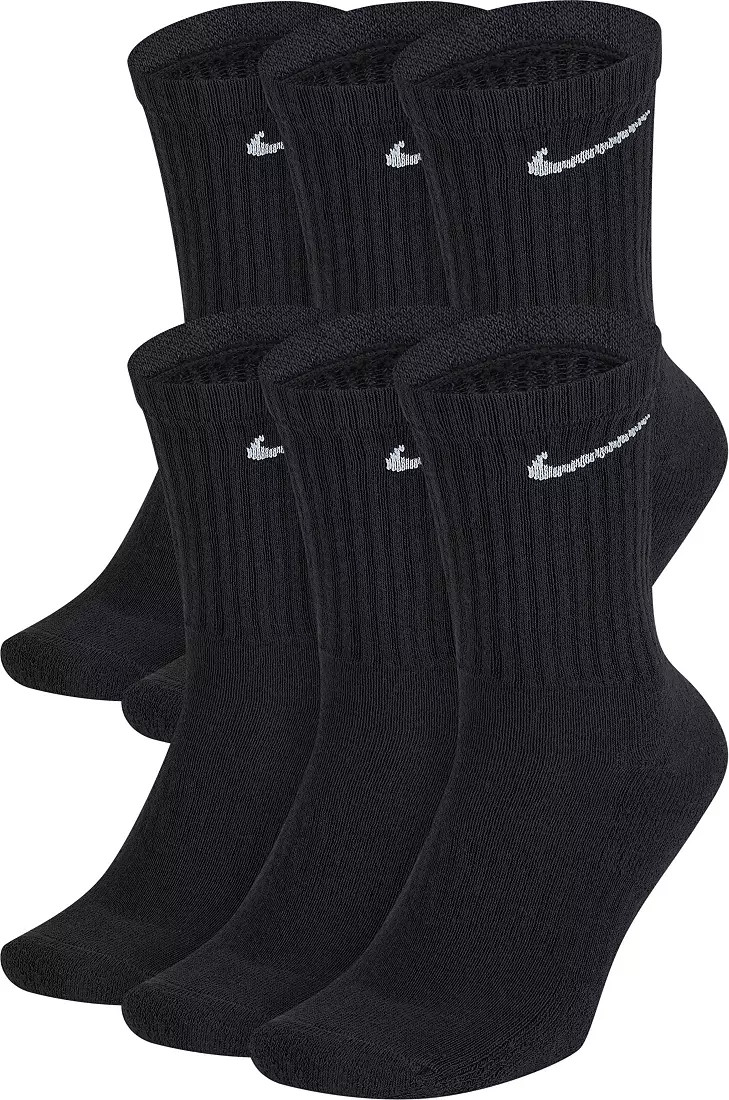 Nike Youth Everyday Cushioned Crew Socks - 6 Pack | DICK'S Sporting Goods