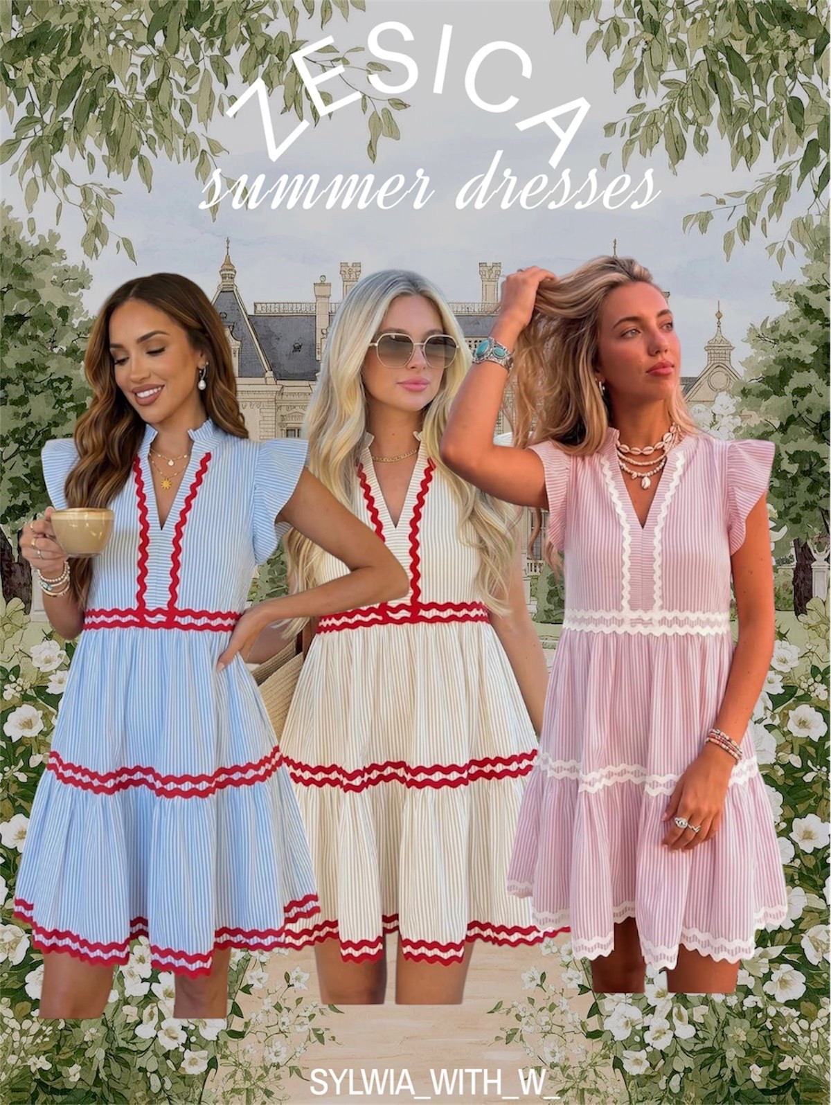 Zesica summer dresses are giving everything right now 🌸 Striped, tiered, ruffled — the ric-rac trim detail is SO good and they come in the prettiest colorways (obsessed with the blue + red combo). These run true to size, I wear medium and are super lightweight, and give that effortless summer look whether you’re brunching, traveling, or just living your best life. Perfect for 4th of July parties.

#ZesicaDress #SummerDress #StripedDress #TieredDress #RicRacTrim #SummerFashion #DressOfTheDay #OutfitInspo #LTKSeasonal #LTKStyleTip #LTKfindsunder100 #SummerStyle2026 #AffordableFashion #MiniDress #VacationOutfit #ResortWear #SummerOOTD #FashionFinds #DressesUnder100 #StyleInspo