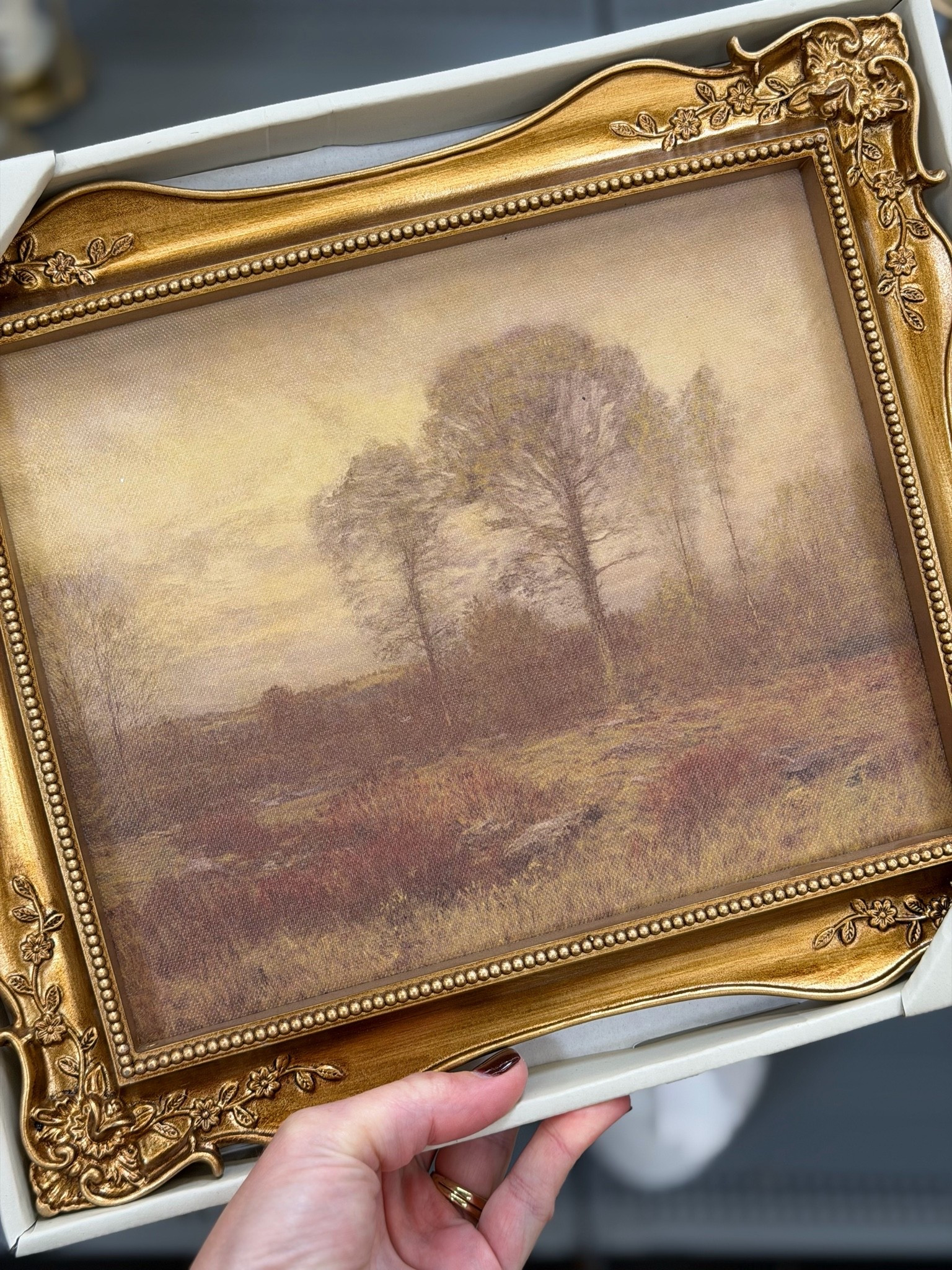 If swans aren’t your thing, this fall landscape art has the same frame. #walmart

#LTKHome