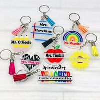 Personalized Teacher Keychain, Custom Appreciation Gifts, Back To School Gift, Bus Driver Pencil Keychain | Etsy (US)