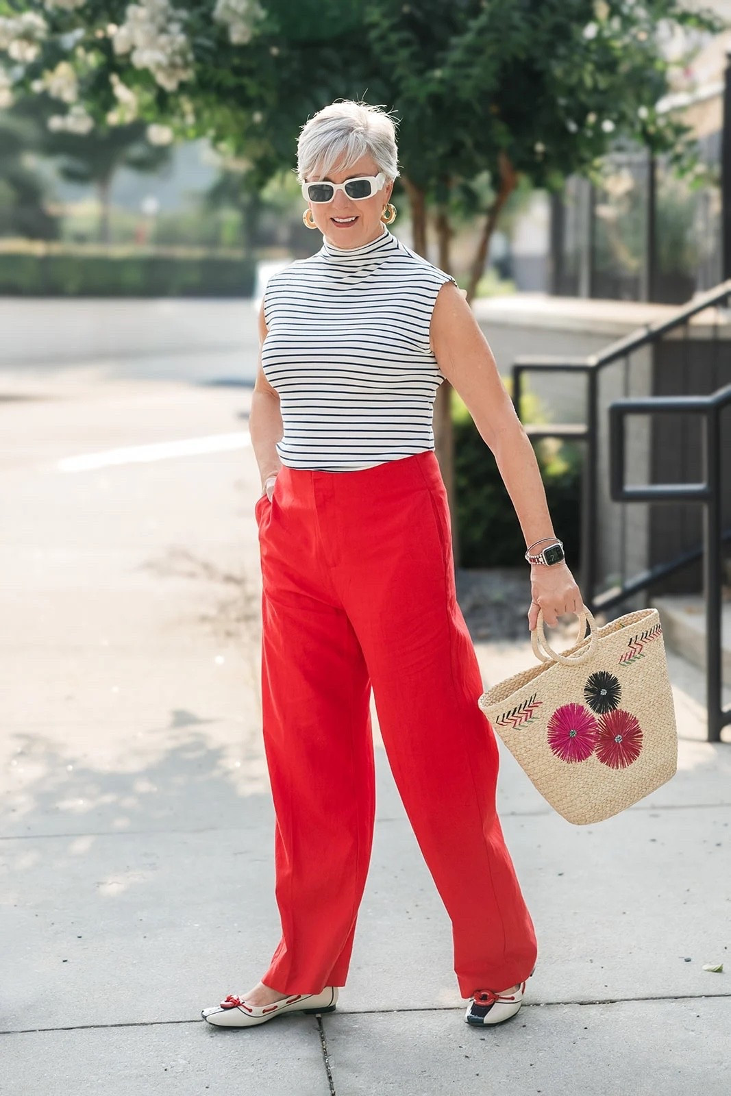 Red pants & striped shirt ✨

#LTKSeasonal #LTKOver40 #LTKootd