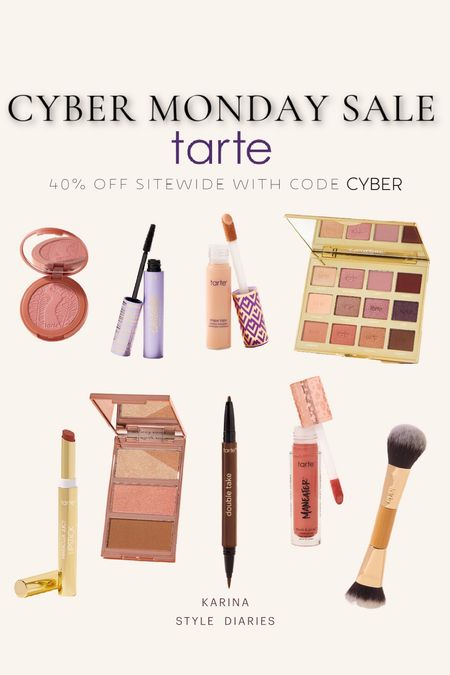 Tarte Cyber Monday Sale! 40% off site wide with code CYBER 

#LTKSeasonal #LTKbeauty #LTKCyberweek