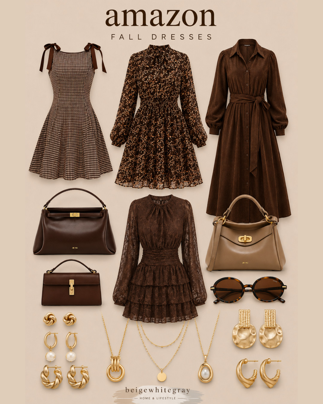 Loving these fall dresses from Amazon! Perfect for any occasion. #FallFashion #AmazonFinds